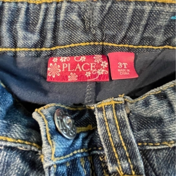 Children’s Place denim skirt with blue, green and purple ruffles. Size 3T. - Picture 4 of 4